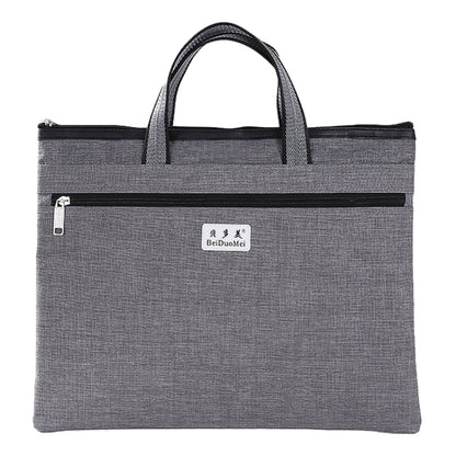 BeiDuoMei Thickened Oxford Cloth Briefcase Portable File Bag A4 Storage File Package(Grey) - File Folder by buy2fix | Online Shopping UK | buy2fix