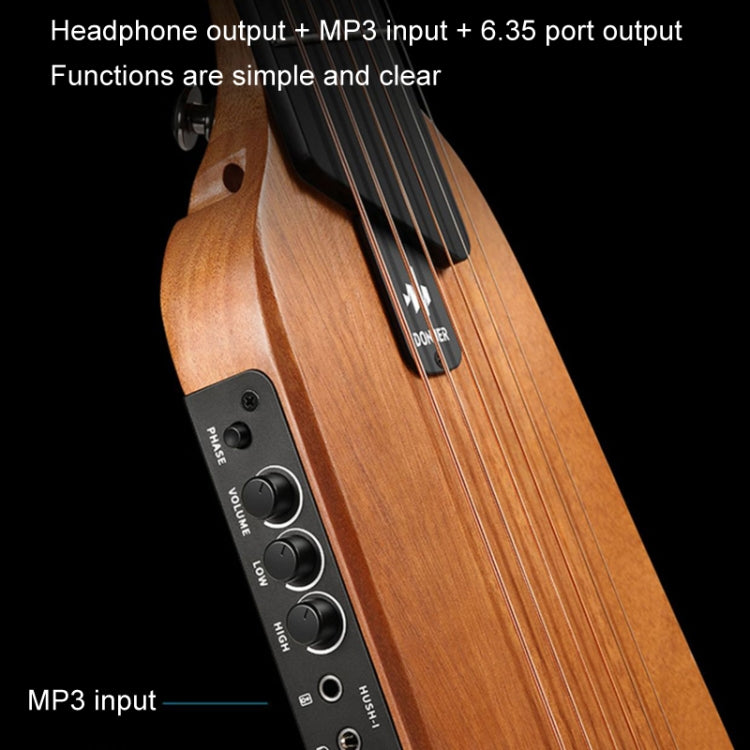 DONNER Smart Headless Silent Guitar Travel Portable Detachable Acoustic Guitar, Style: Maple - String Instrument Accessories by DONNER | Online Shopping UK | buy2fix