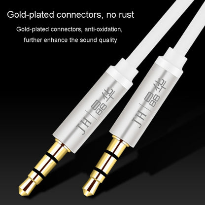 JINGHUA Audio Cable 3.5mm Male To Male AUX Audio Adapter Cable, Size: 2m(3 Knots White) - Video & Audio Cable by JINGHUA | Online Shopping UK | buy2fix