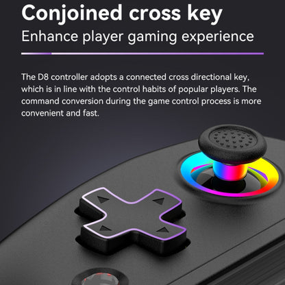 D8 Mobile Phone Stretch Band Light Gamepad Dual Hall Wireless Bluetooth Somatic Vibration Grip for PC / Android / IOS / Tablet / PS3 / PS4 / Switch, Color: Black - Gamepads by buy2fix | Online Shopping UK | buy2fix