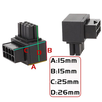 Positive Bend A Type Motherboard CPU 8Pin Power Steering Connector Interface Steering Header 90 Degree Adaptor - Others by buy2fix | Online Shopping UK | buy2fix