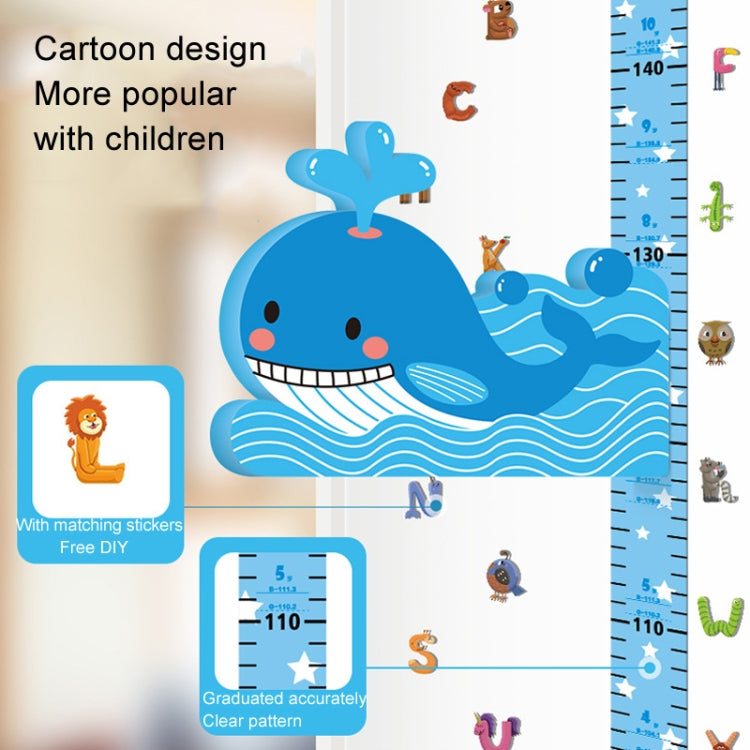 3D Height Paste Children Height Measurement Ruler Magnetic Suction Cartoon Wall Stickers Can Be Removed(Elephant Sticker Model) - Sticker by buy2fix | Online Shopping UK | buy2fix