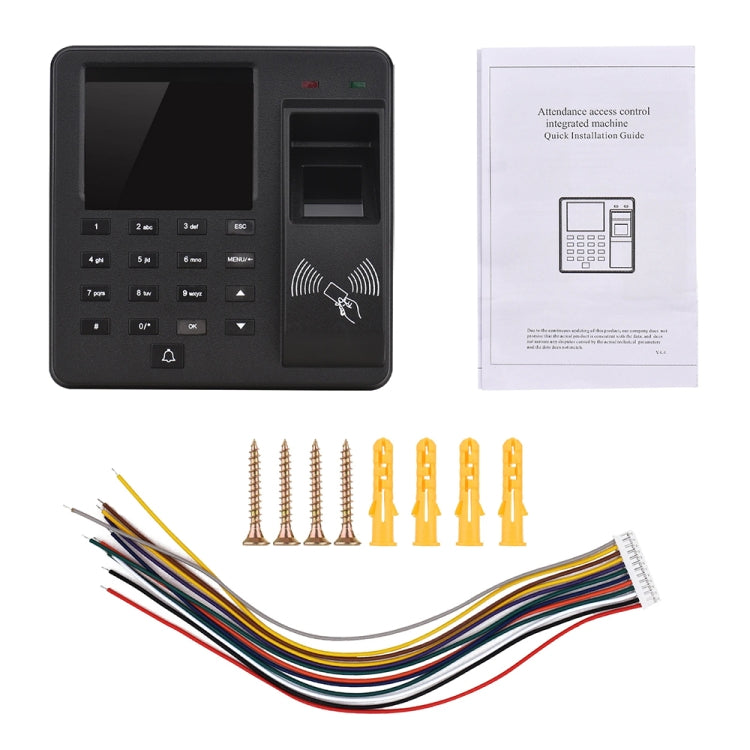 M10 Smart ID Card Recognition Fingerprint Access Control All-in-one Attendance Machine(English Version) - Attendance System by buy2fix | Online Shopping UK | buy2fix