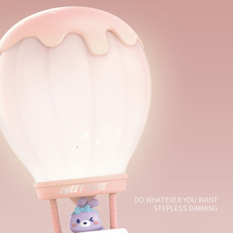 Cartoon Balloon Shape USB Charging Eye Protection LED Night Light Bedroom Reading Table Lamp, Color: Pink - Bedside Light by buy2fix | Online Shopping UK | buy2fix