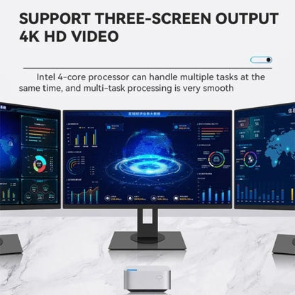 T8Plus Alder Lake-N100 4K Dual Band WIFI Bluetooth Office Game Portable Mini PC, Spec: 16G 1TB UK Plug - Windows Mini PCs by buy2fix | Online Shopping UK | buy2fix