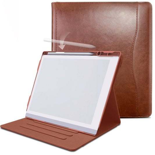 For ReMarkable 2 10.3 Inch 2020 Paper Tablet Case 360 Degree Rotating Stand Cover with Pencil Holder(Brown) - Others by buy2fix | Online Shopping UK | buy2fix