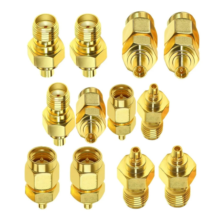 SAM Female To MMCX Male Coaxial Adapter Kit Brass Coaxial Connector RF Antenna Adapter - DVB-T & Simulation Antenna by buy2fix | Online Shopping UK | buy2fix