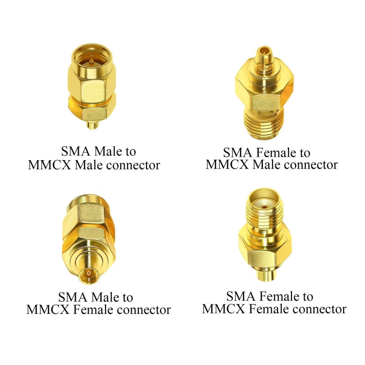 SAM Female To MMCX Male Coaxial Adapter Kit Brass Coaxial Connector RF Antenna Adapter - DVB-T & Simulation Antenna by buy2fix | Online Shopping UK | buy2fix