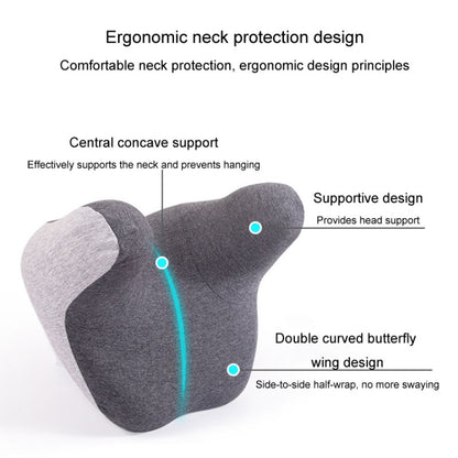 Car Headrest Memory Foam Neck Support Pillow Car Seat Cervical Cushion(Navy) - Seat Accessories by buy2fix | Online Shopping UK | buy2fix
