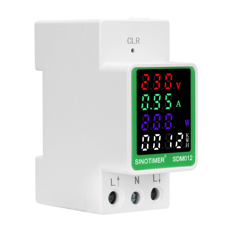 SINOTIMER DIN Rail AC Digital Display Current Voltage Power Electricity Multi-Function Tester, Model: SDM012-RS485 - Current & Voltage Tester by SINOTIMER | Online Shopping UK | buy2fix