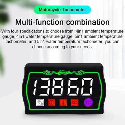 5 in 1 Water Temperature Tachometer Morfayer Locomotive Intelligent Multi-function Tachometer - Electrical Instruments by Morfayer | Online Shopping UK | buy2fix