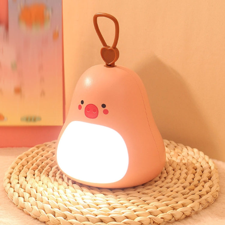 Cartoon LED Portable Night Light USB Rechargeable Plug-in Bedroom Bedside Lamp(Pink) - Night Lights by buy2fix | Online Shopping UK | buy2fix