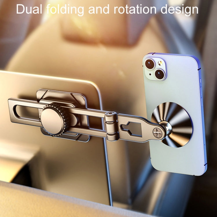 D31 Foldable Suspension Car Phone Holder Magnetic Slide Type Metal Navigation Stand - Car Holders by buy2fix | Online Shopping UK | buy2fix