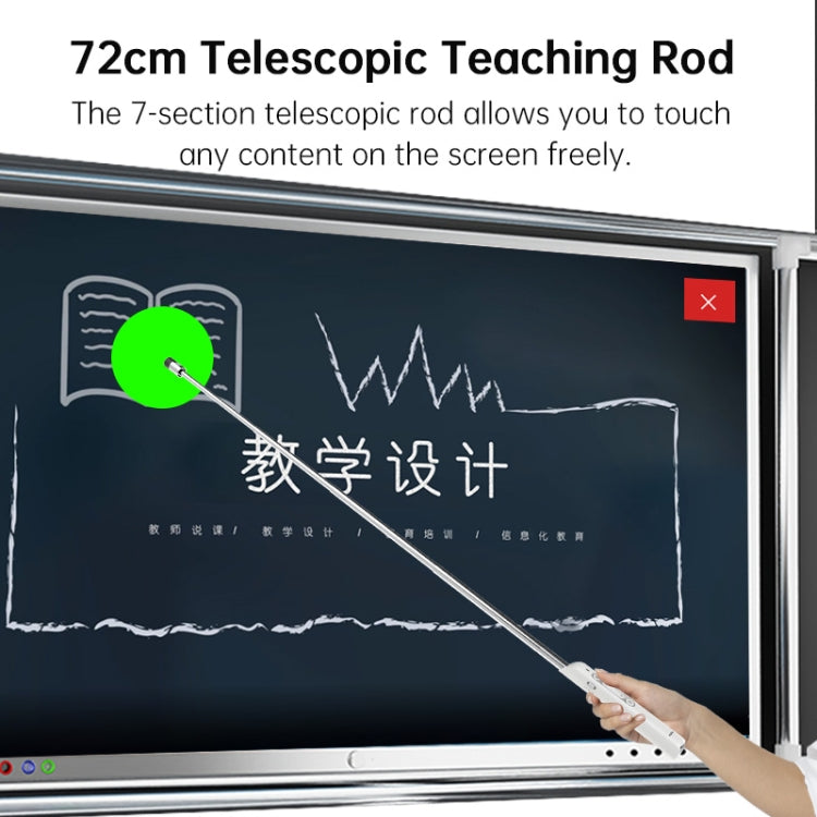 ASING A31 Multi-Functional Presentation Remote With Telescopic Teaching Rod Designed For Touch Screen -  by ASING | Online Shopping UK | buy2fix