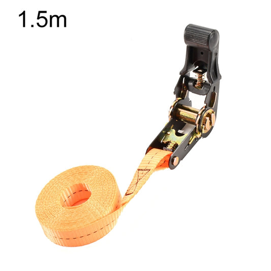 Motorcycle Ratchet Tensioner Cargo Bundling And Luggage Fixing Straps, Specification: Orange 1.5m - Towing Bars by buy2fix | Online Shopping UK | buy2fix