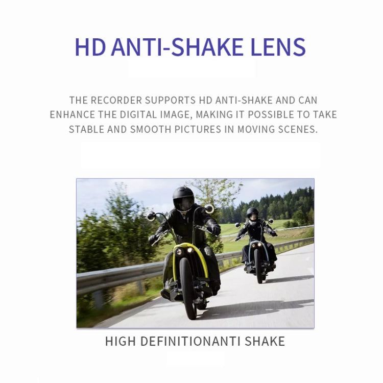 3 inch Motorcycle High-definition Dual-lens Driving Recorder - Electrical Instruments by buy2fix | Online Shopping UK | buy2fix