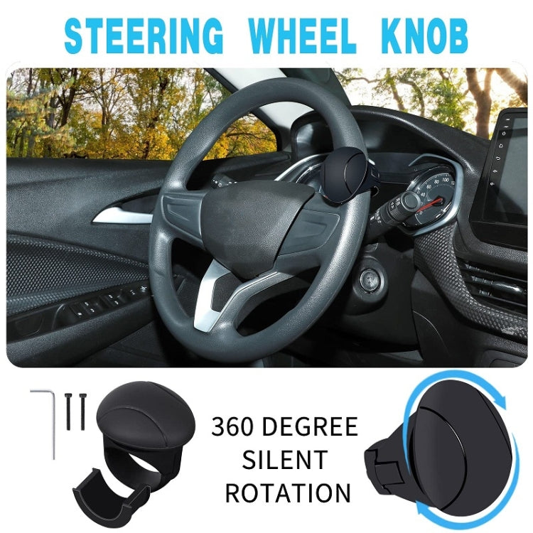 Automobile Multifunctional Bearing Steering Wheel Power Ball(Oval Black) - Steering Wheel Accessories by buy2fix | Online Shopping UK | buy2fix