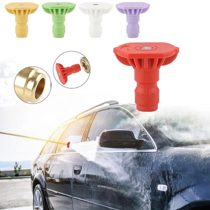 High-pressure Car Washer Nozzle Fan-shaped 1/4 Quick Plug Connector Water Rifle Parts, Specification: 15 Degree (1.2 Nozzle) - Car Washer & Accessories by buy2fix | Online Shopping UK | buy2fix