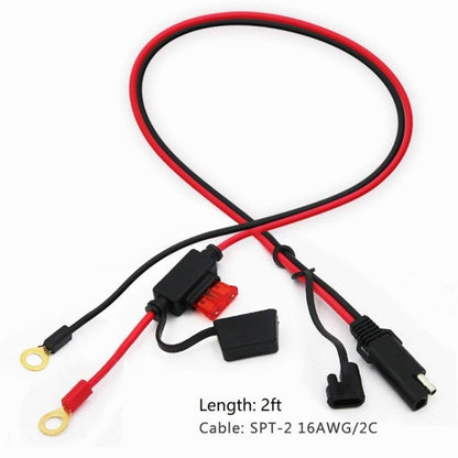 SAE To O-Type Ring Connector Quick Disconnect SAE Car Storage Battery Extension Cable - DIY Cables by buy2fix | Online Shopping UK | buy2fix