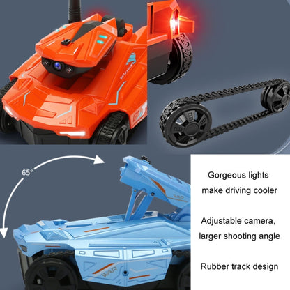 Tank Car Toys 720P HD Camera RC Car With Real-time Surveillance With Remote Controller(Blue) - RC Cars by buy2fix | Online Shopping UK | buy2fix