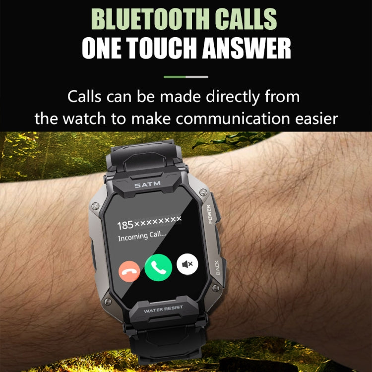 C20Plus 1.81-inch Health Monitoring Waterproof Bluetooth Call Smart Watch, Color: Green - Smart Watches by buy2fix | Online Shopping UK | buy2fix