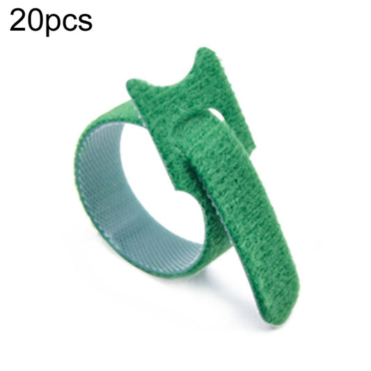 20pcs Nylon Fixed Packing Tying Strap Data Cable Storage Bundle, Model: 12 x 250mm Green - Cable Organizer by buy2fix | Online Shopping UK | buy2fix