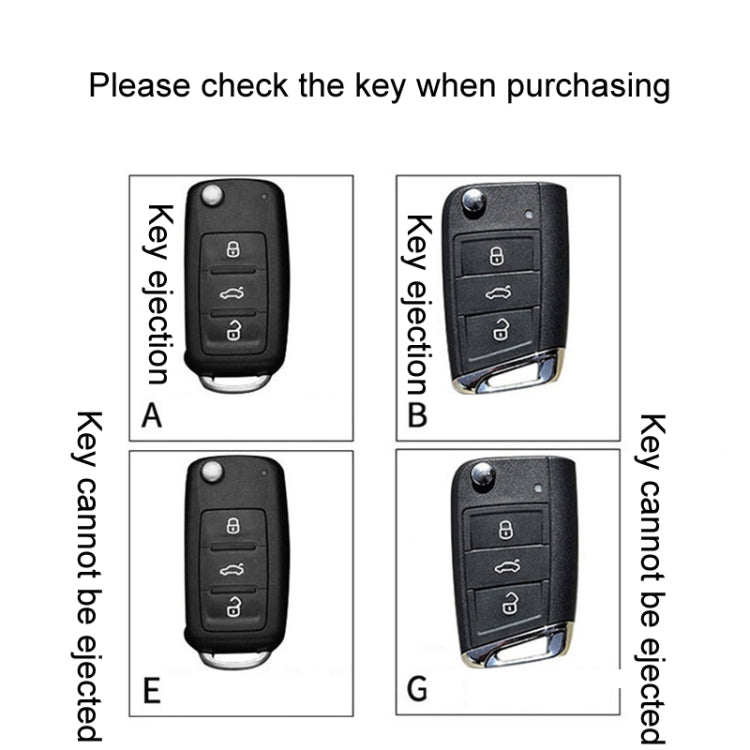 For Volkswagen Jetta Car Key Cover Multifunctional Keychain Anti-lost Number Plate(E) - Car Key Cases by buy2fix | Online Shopping UK | buy2fix