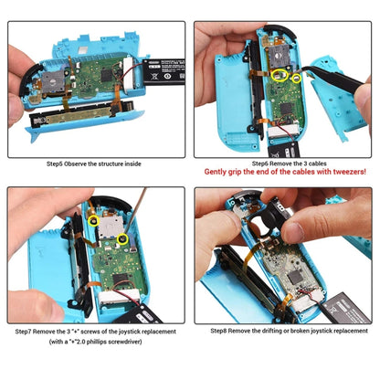 19 In 1 Kit For Nintendo Switch Joycon Joystick Thumb Stick Repair Tool - Switch Spare Parts by buy2fix | Online Shopping UK | buy2fix