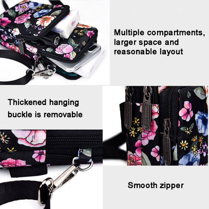 Printed Crossbody Mobile Phone Bag Mini Wallet With Arm Band, Style: Animal Park - Single-shoulder Bags by buy2fix | Online Shopping UK | buy2fix