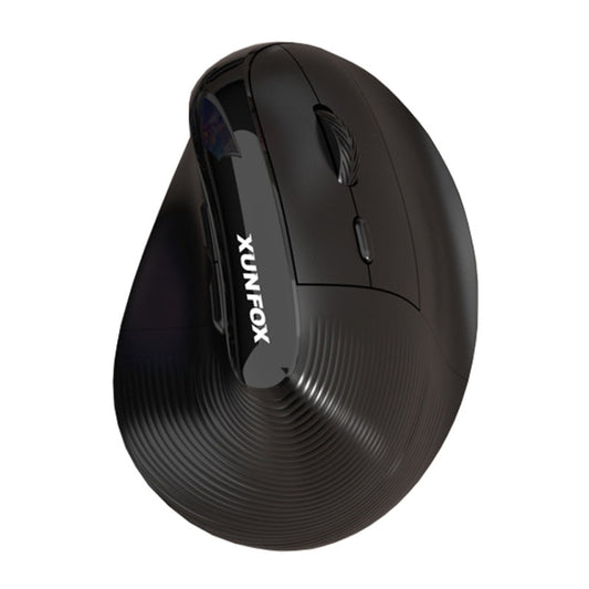 XUNSVFOX H5 Upright Vertical Dual Mode Mouse Rechargeable Wireless Business Office Mouse(Black) - Wireless Mice by XUNSVFOX | Online Shopping UK | buy2fix