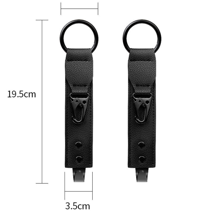 Car Seat Back Multifunctional Storage Metal Hook(Black) - Auto Fastener & Clips by buy2fix | Online Shopping UK | buy2fix