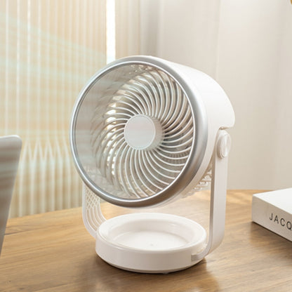 Air Circulating Fan USB Charging Desktop Quiet Fan(White) - Electric Fans by buy2fix | Online Shopping UK | buy2fix