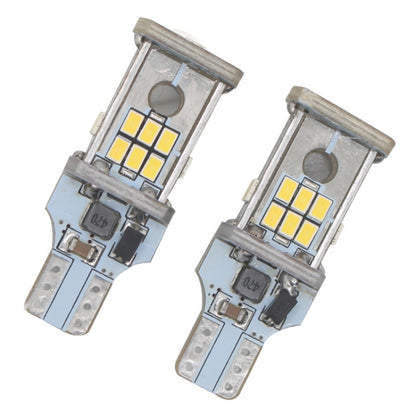 2pcs Automotive LED Reversing Lights Decode Induction Wide Voltage Brake Lights(White) - Brake Lights by buy2fix | Online Shopping UK | buy2fix