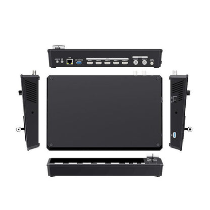 FEELWORLD L4 Multi-Camera Video Mixer Switcher 10.1" Touch Screen USB 3.0 Fast Streaming(UK Plug) - On-camera Monitors by FEELWORLD | Online Shopping UK | buy2fix