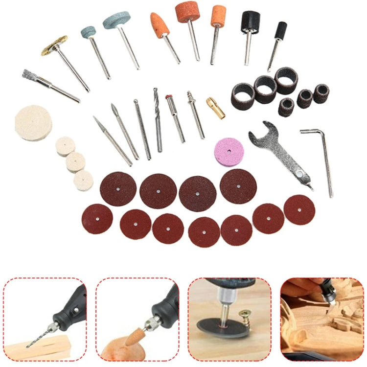 VICOVER Small Adjustable Speed Electrical Grinder Set Jade Carving Pen Polishing Tool EU Plug, Model: 100pcs Parts+Soft Shaft - Abrasive Tools & Accessories by VICOVER | Online Shopping UK | buy2fix