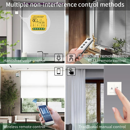 WiFi Graffiti Curtain Switch On / Off Module - Smart Switch by buy2fix | Online Shopping UK | buy2fix