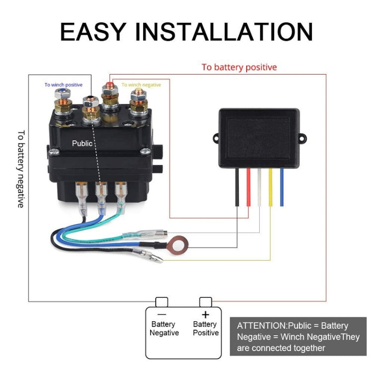 Wireless Remote Control SUV Truck Electric Winch, Model: 213X - Relays by buy2fix | Online Shopping UK | buy2fix