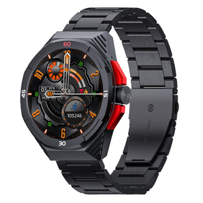 LOKMAT COMET2 PRO 1.46-Inch 5ATM Waterproof Bluetooth Call Smart Watch, Color: Black Stainless Steel - Smart Watches by LOKMAT | Online Shopping UK | buy2fix