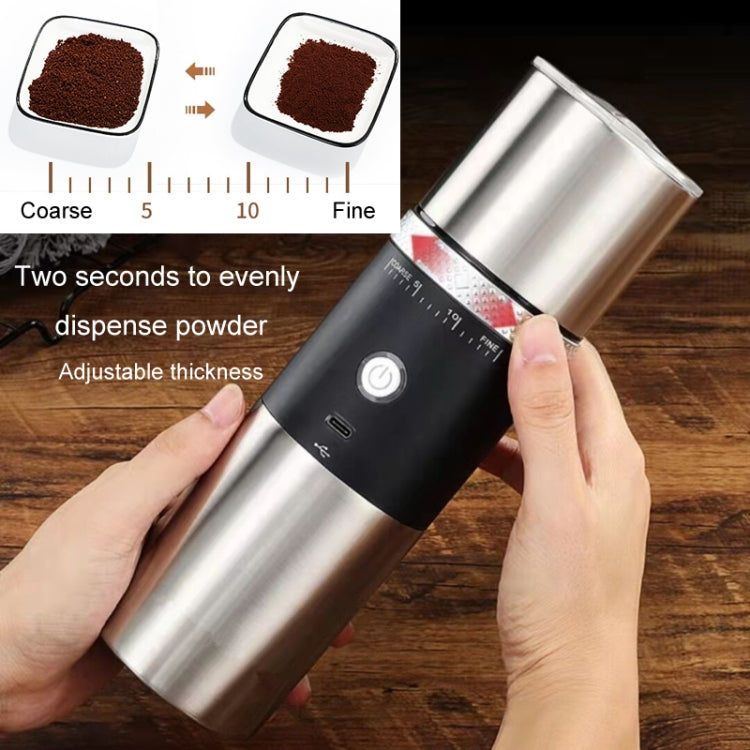 USB Electrical Bean Grinding Brewing Filter 3 in 1 Coffee Mug Portable Automatic Coffee Grinder(White) - Coffee Tools by buy2fix | Online Shopping UK | buy2fix