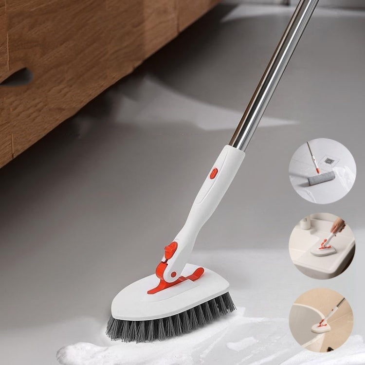 Shower Cleaning Brush With 52 Inch Adjustable Handle Tub Tile Scrubber Brush, Spec: Set 4 - Sponges, Cloths & Brushes by buy2fix | Online Shopping UK | buy2fix