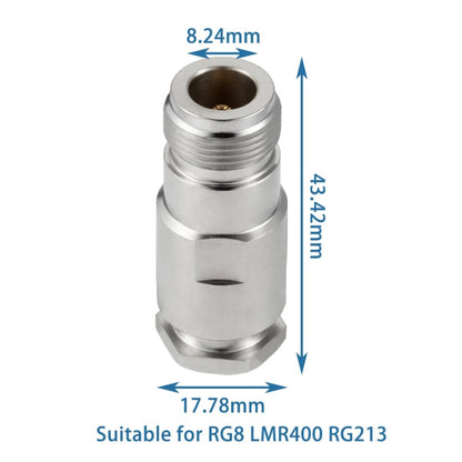 N Female Crimp RF Connector For RG8 / LMR400 / RG213 Cable - Connectors by buy2fix | Online Shopping UK | buy2fix