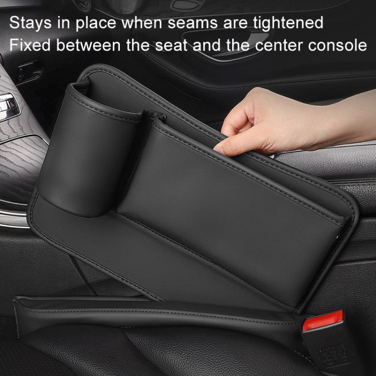 Car Seam Organizer Multi-functional Car Seat Center Control Universal Seat Seam Storage Box, Color: Beige Driver Seat - Stowing Tidying by buy2fix | Online Shopping UK | buy2fix