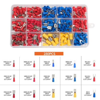 280pcs /Set Cold Pressed Terminal Block Connector Assembly Set - Booster Cable & Clip by buy2fix | Online Shopping UK | buy2fix