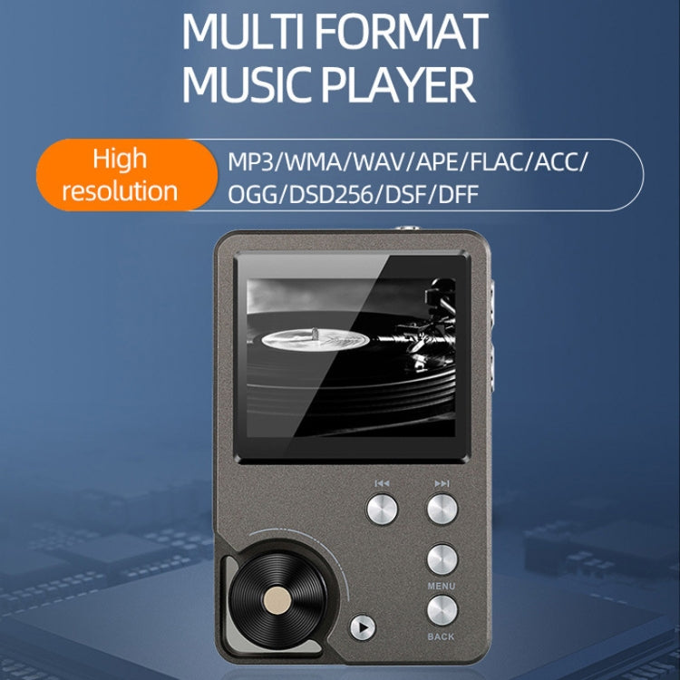 Without TF Card HIFI Lossless DSD256 Music Player Sports MP3(Silver Gray) - MP3 Player by buy2fix | Online Shopping UK | buy2fix