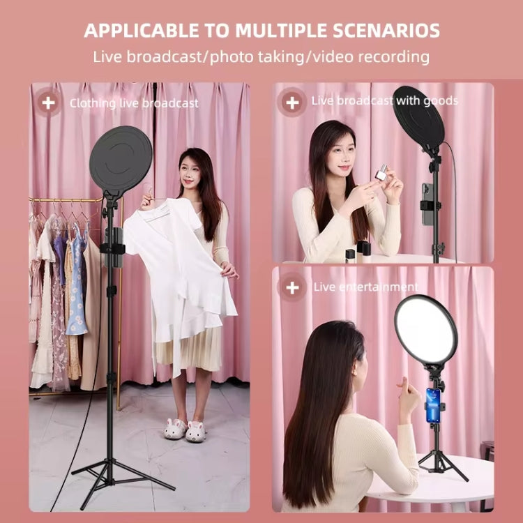 10.2 Inch Full-Screen Selfie Ring Light Tripod Set for Live Stream, Spec: 55cm Bracket With Remote Control - Selfie Light by buy2fix | Online Shopping UK | buy2fix