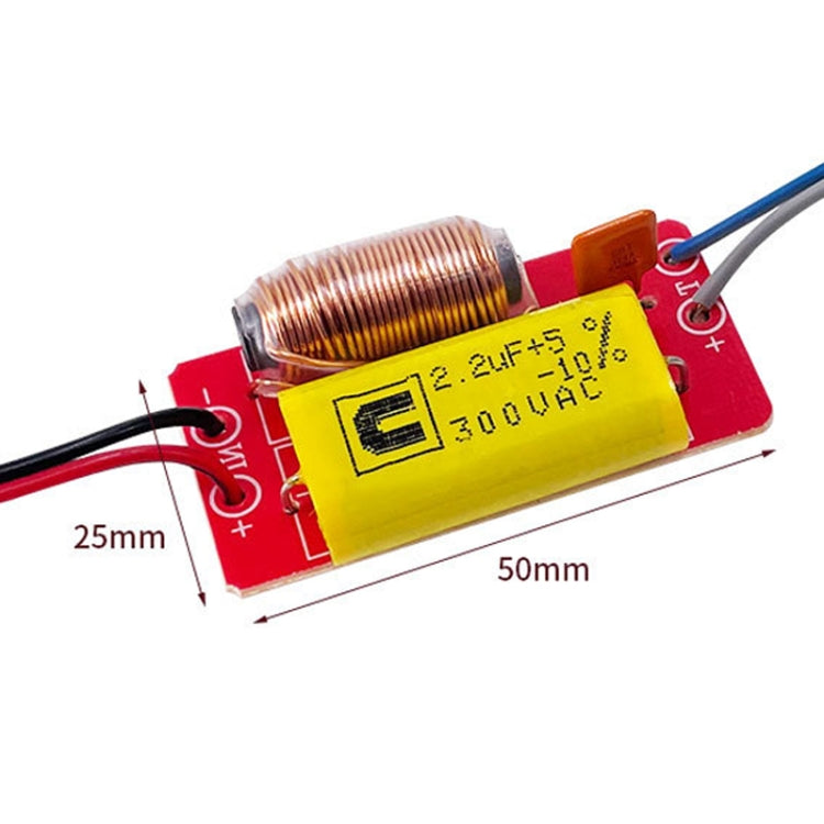 WEAH-T-5 Car Modification Tweeter Crossover Hi-Fi Audio Divider, Style: B Model 2.5UF - Audio Crossover by buy2fix | Online Shopping UK | buy2fix