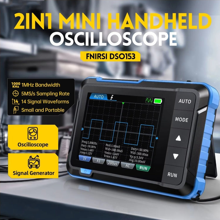 FNIRSI 2 In 1 Mini Portable Digital Oscilloscope Signal Generator, Set: Standard - Digital Multimeter by FNIRSI | Online Shopping UK | buy2fix