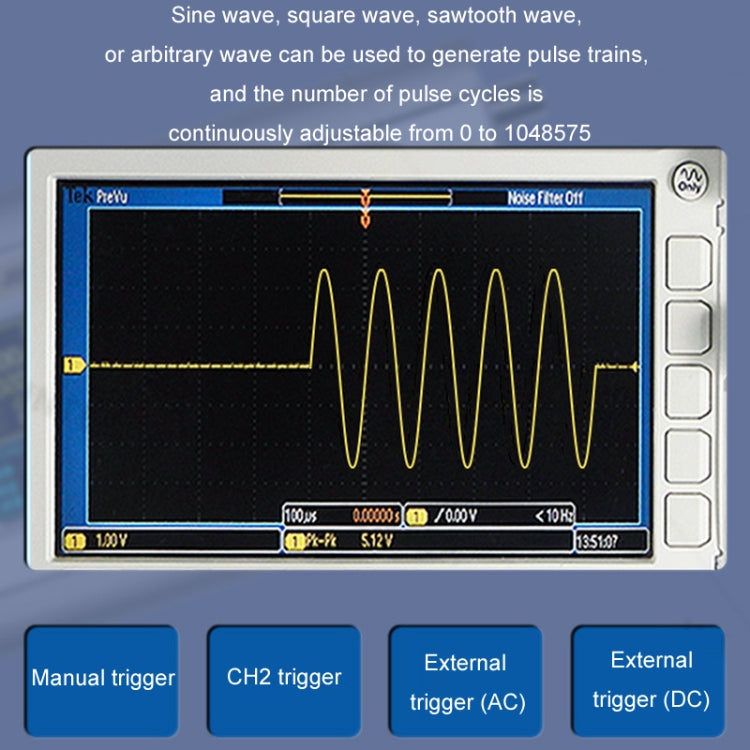 JUNTEK Programmable Dual-Channel DDS Function Arbitrary Waveform Signal Generator, Frequency: 40MHz(UK Plug) - Other Tester Tool by buy2fix | Online Shopping UK | buy2fix