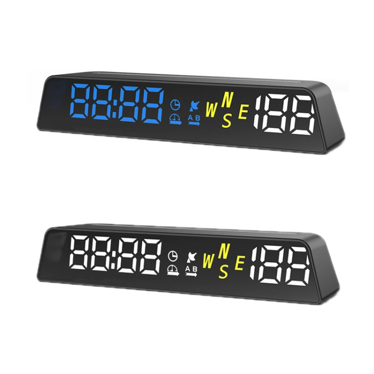 Head-up Display USB Powered High-definition Vehicle Code Altitude Meter(Blue White) - Head Up Display System by buy2fix | Online Shopping UK | buy2fix