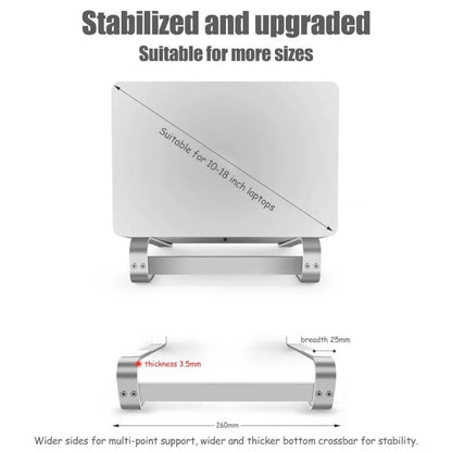 Aluminum Alloy Desktop Laptop Stand(Silver) - Laptop Stand by buy2fix | Online Shopping UK | buy2fix